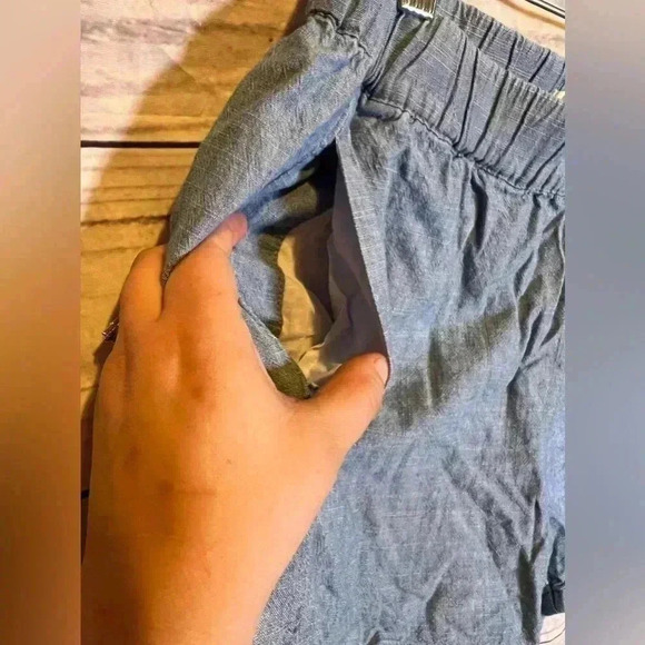 Madewell Shorts Womens Small Blue Pull On Elastic Cotton Shorts - Picture 6 of 7